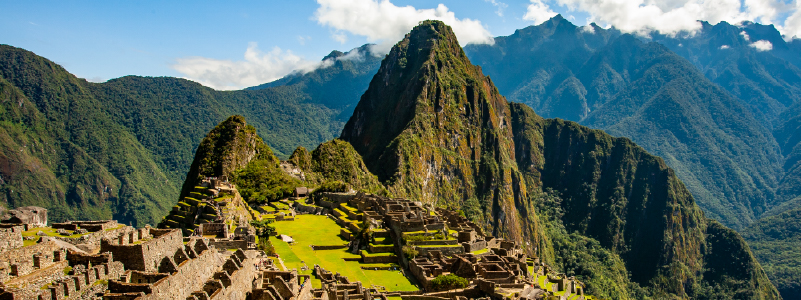 Vista panorámica de Machu Picchu